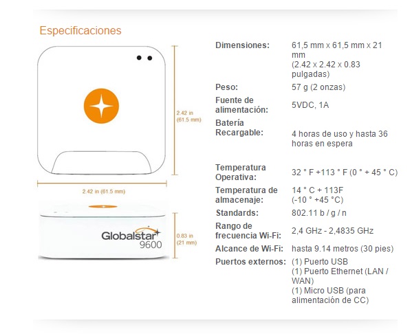 GlobalStar 9600 modem en venta en Mexico